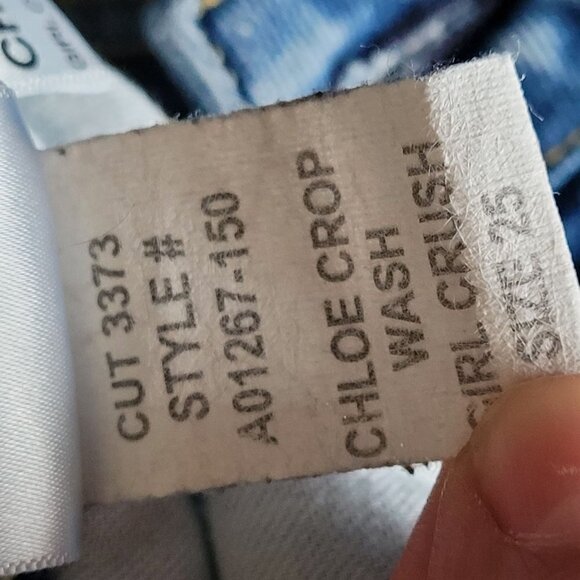 Amo Jeans Womens Size 25 Chloe Crop Medium Wash Button Fly - Picture 7 of 13